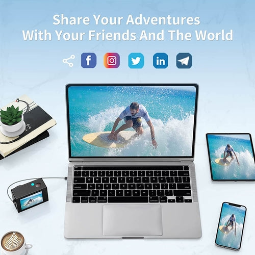 Caméra Sport 4K Étanche WiFi Avec Télécommande RF