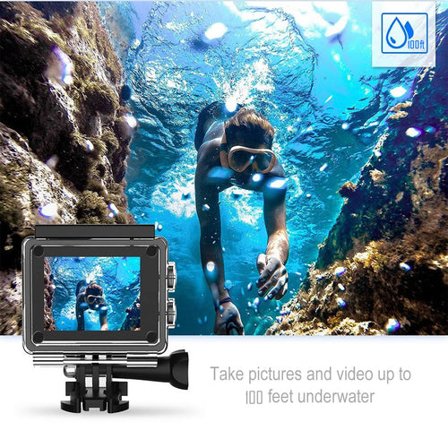 Caméra Sport 4K Étanche WiFi Avec Télécommande RF