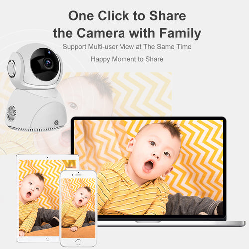 Caméra WiFi PTZ 1080P Panoramique Avec Vision Nocturne