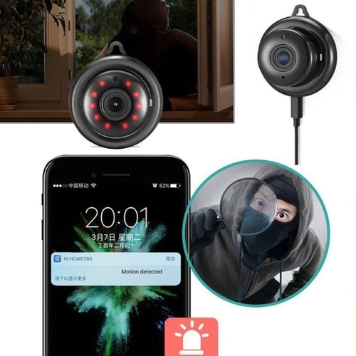 Mini Caméra WiFi IP 1080P pour Surveillance Discrète