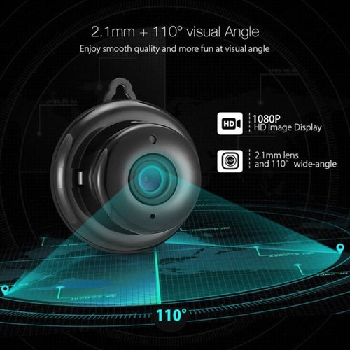 Mini Caméra WiFi IP 1080P pour Surveillance Discrète