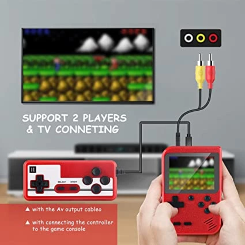 Console De Jeux Rétro Portable 3" 400 Jeux Intégrés