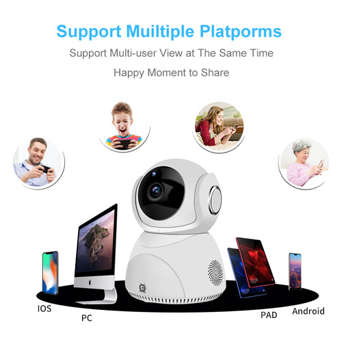 Caméra WiFi PTZ 1080P Panoramique Avec Vision Nocturne