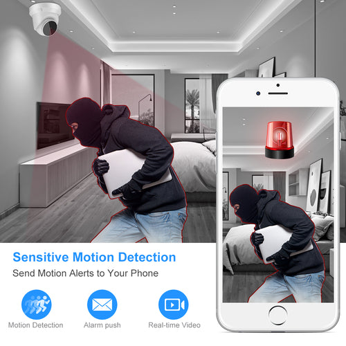 Caméra IP WiFi Intérieure 1080P – Vision Nocturne