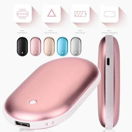 Chauffe-Mains USB Portable Double Face 5000 mAh
