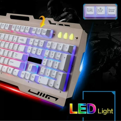 USB Wired Backlit Gaming Keyboard And Mouse Combo
