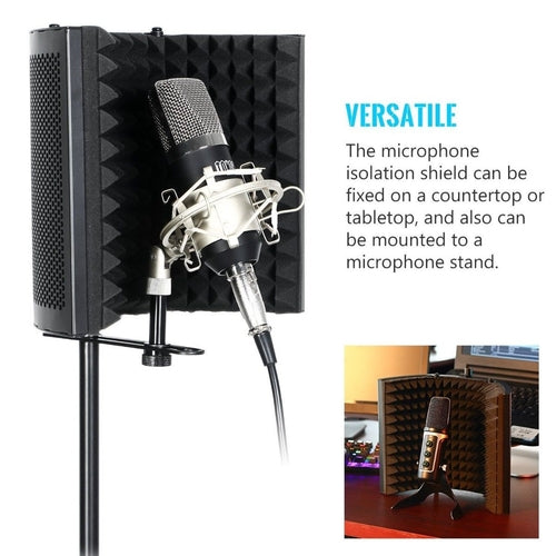 Écran Isolation Micro de Studio – Panneau Anti-Réflexion