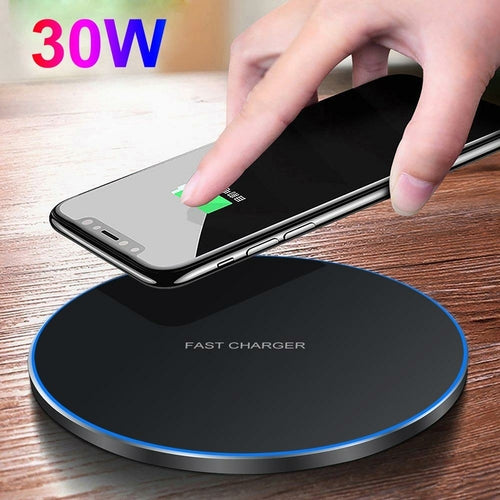 Chargeur Sans Fil 30W Ultra Fin USB-C