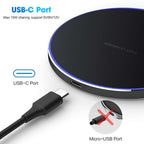 Chargeur Sans Fil 30W Ultra Fin USB-C