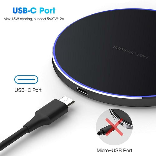 Chargeur Sans Fil 30W Ultra Fin USB-C