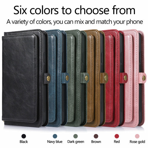 Étui Portefeuille Magnétique Détachable pour iPhone