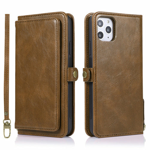 Étui Portefeuille Magnétique Détachable pour iPhone
