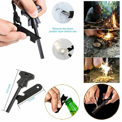 Kit de Survie Outdoor 14‑en‑1 avec Outils Tactiques