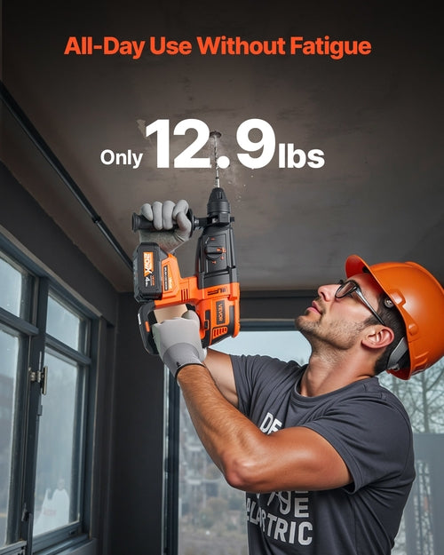 20V Brushless Cordless Hammer Drill, Lithium-Ion 1.1 Inch Rotary