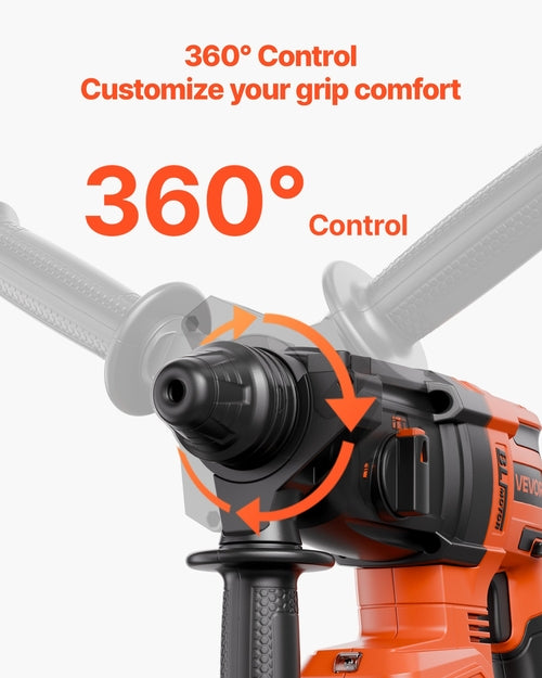 20V Brushless Cordless Hammer Drill, Lithium-Ion 1.1 Inch Rotary