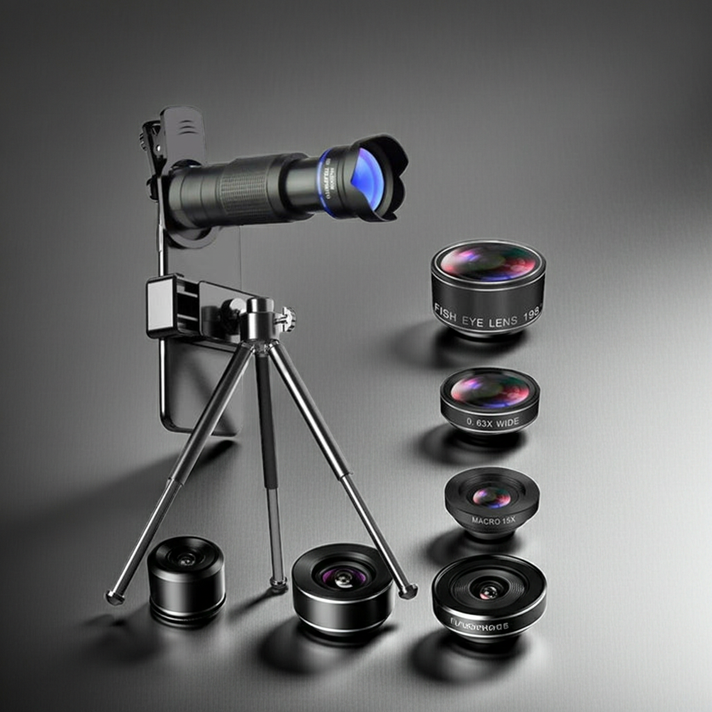 Kit Objectif Téléphone 36X Avec Trépied Et Lentilles